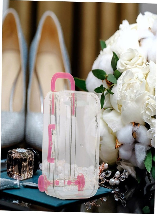 FONDOTIN 24pcs Box Trolley Case Wedding Candies Box Favor es for Wedding Clear Mini Suitcase Favor Candy es Mini Suitcase Decor Candy Pack ding Supplies Candy - Image 2